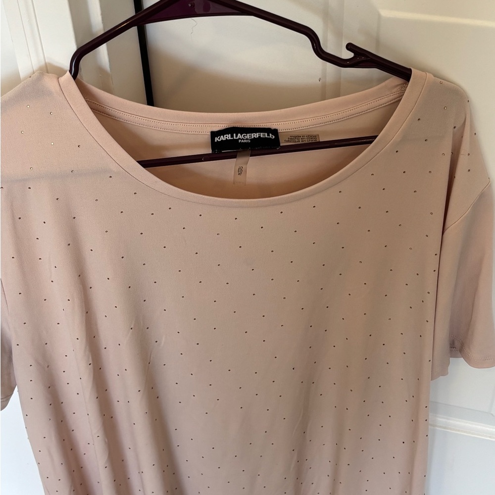 Karl Lagerfeld Tan Short Sleeve T-Shirt